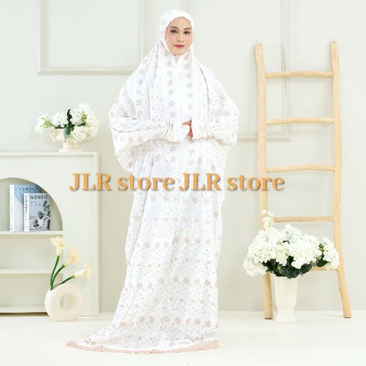 Mukena Terusan JLR Bordir Sutra Paris