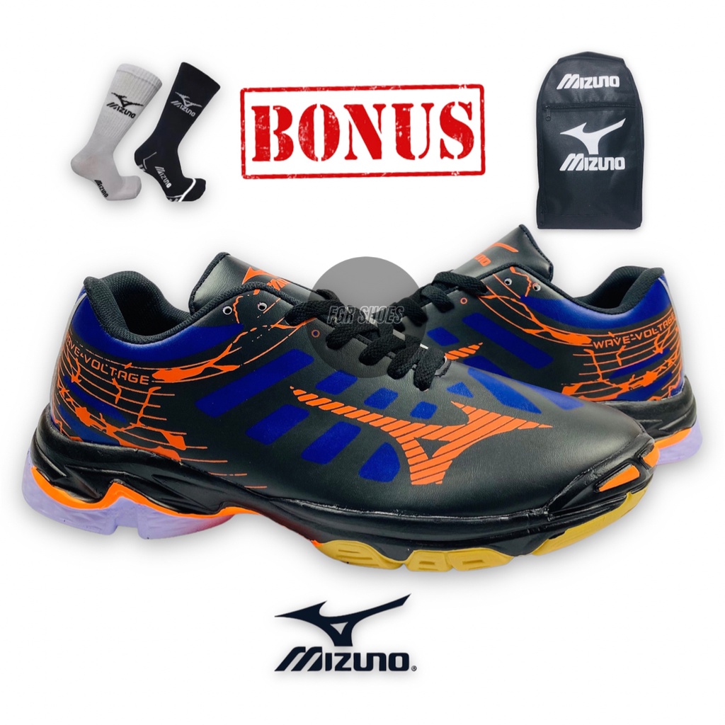 Sepatu Volly Mizuno Wave Voltage low Pria Termurah/Sepatu Volly Mizuno Wave Voltage low Pria Karet T