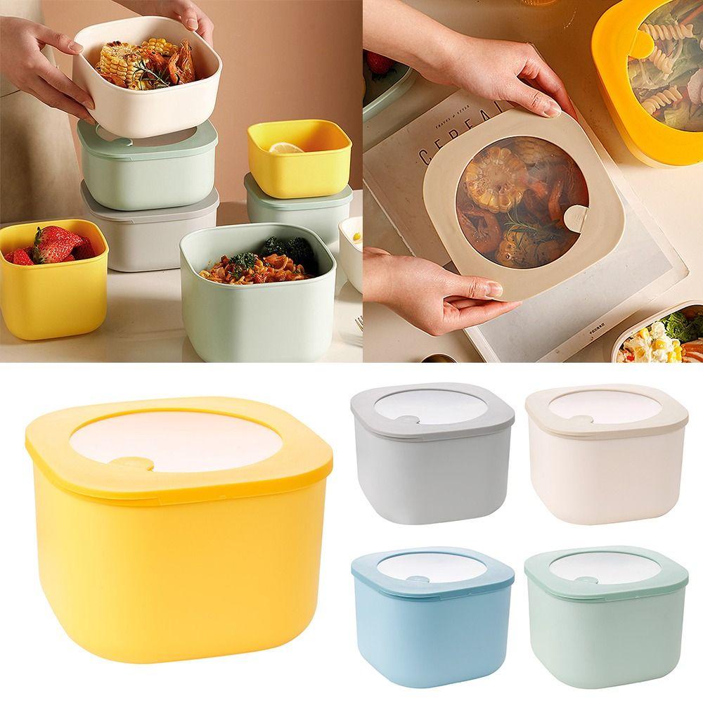 Solighter Lunch Box Silicone Untuk Pelajar Pekerja Kantor Fast Food Box Wadah Makanan