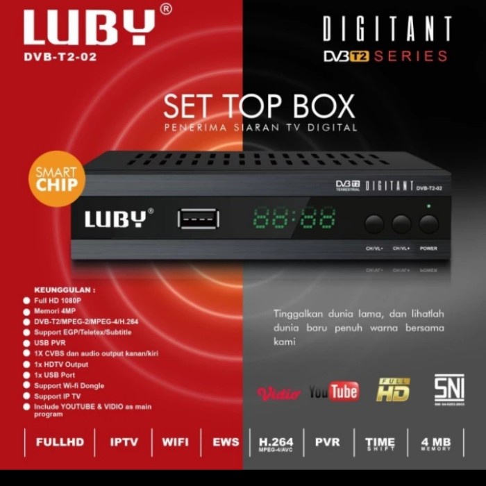 luby set top box dvb t2 02