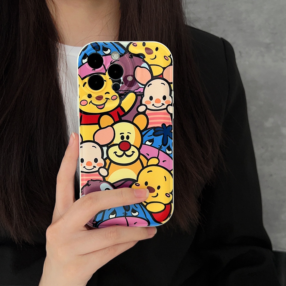 Soft Case Silikon Motif Kartun Pooh Bear Untuk Iphone 14 7 8 Se 2020 7 + 8PLUS XS XR 11 12 13 PRO MAX