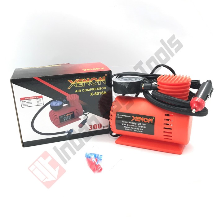 XENON Mini Air Compressor DC 12V- Pompa Angin Mobil Kompresor Mini
