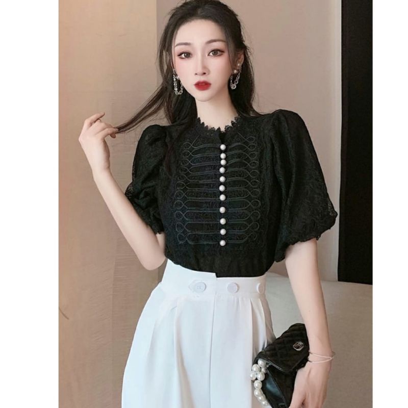 ATASAN BURKAT CASANDRA TANGAN PENDEK IMPORT