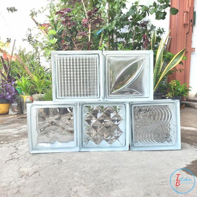 GLASSBLOCK MULIA / Glass block motif per dus (GOJEK)
