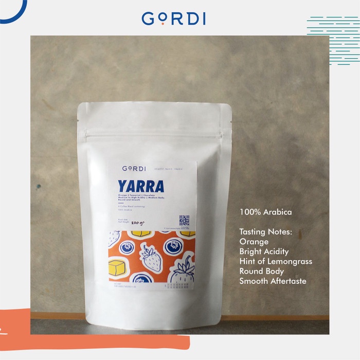 

GORDI ESPRESSO BLEND 100% ARABICA ROASTED BEANS BIJI KOPI-YARRA-200GR
