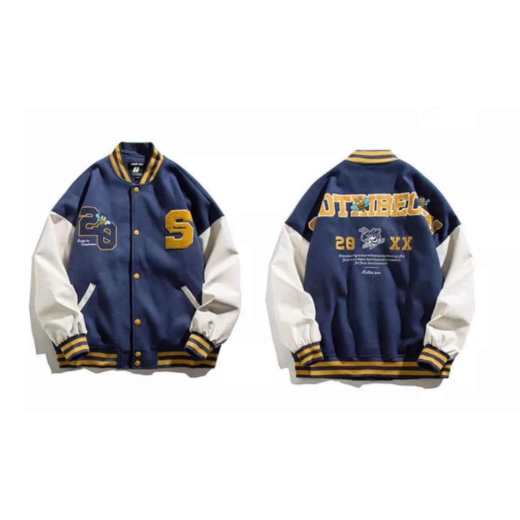 Sasuke.id - 20XX Varsiti Bisbol Basebell Jaket Varsity Baseball Pria Wanita - Varsity Jacket Vintage Baseball Oversize Jumbo Distro Skullend Premium