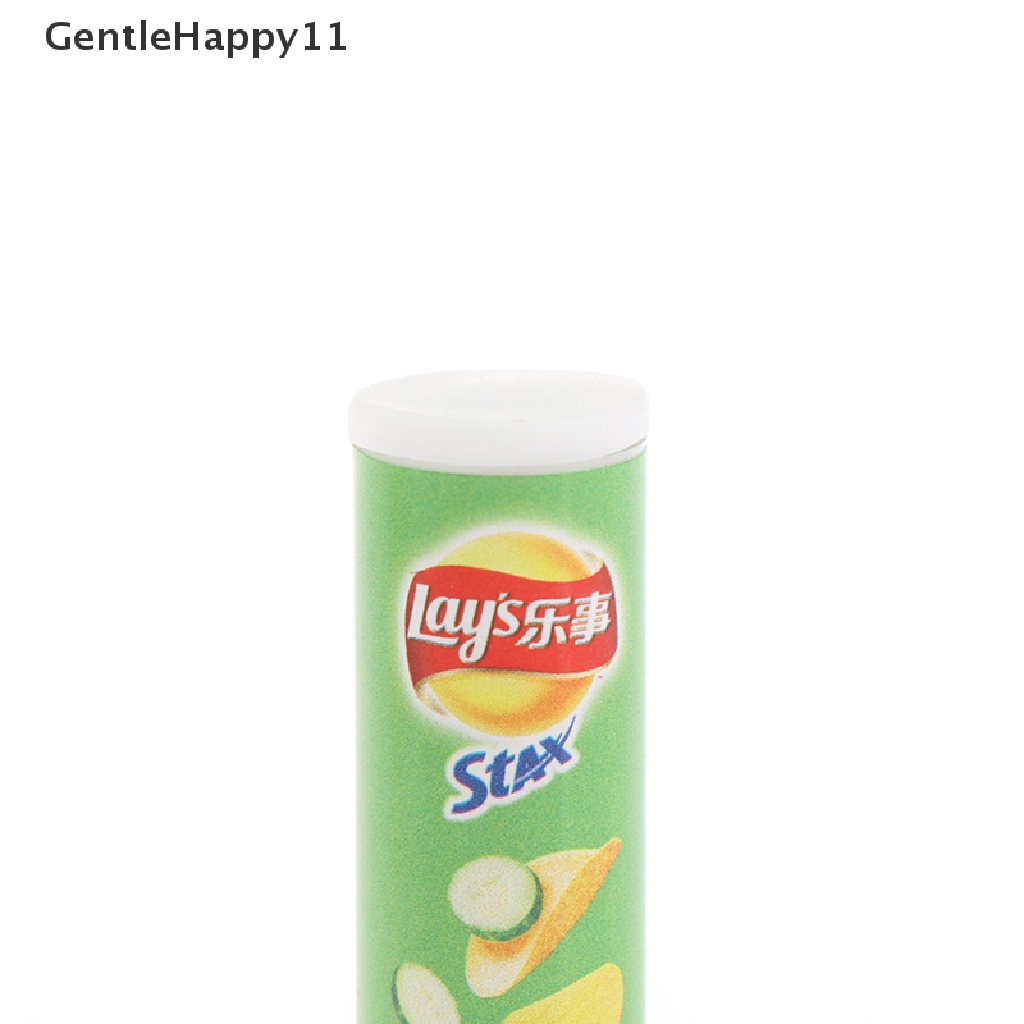 Gentlehappy 4pcs/set 1: 12rumah Boneka Simulasi Miniatur Keripik Kentang Botol Dapur Makanan Mainan id