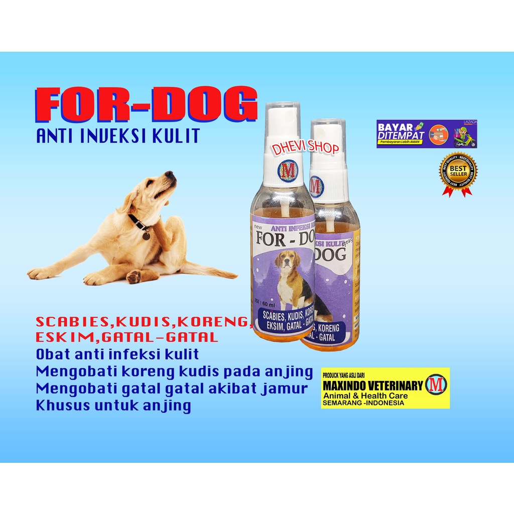 FOR DOG SPREY OBAT ANJING SAKIT KORENG SCABIES JAMUR GATAL KUTU