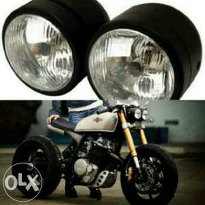 CQ516 Reflektor Lampu Bulat Double Motor Scorpio Vixion Cb Verza Megap