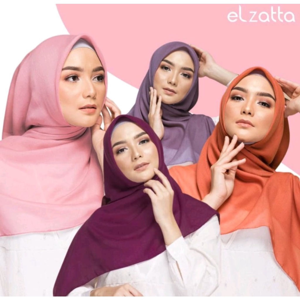 Jilbab Elzata Segi Empat Keisha Shamora Terbaru