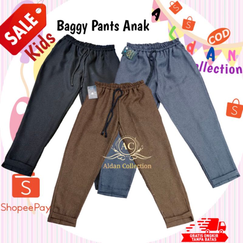 Celana Baggy Pants Anak Perempuan Tanggung Usia 8-13 Tahun / Baggy Pants Anak Perempuan / Celana Panjang Anak Perempuan / Celana Anak Perempuan