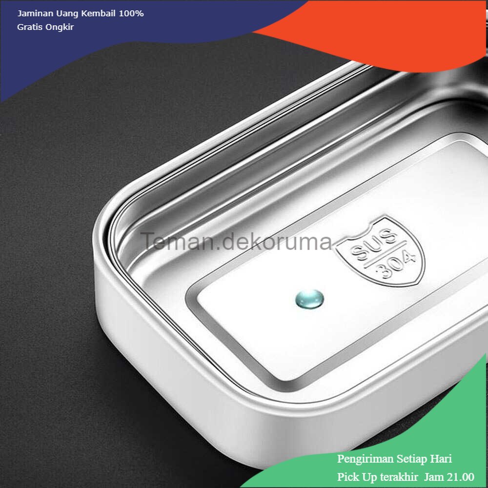 TD - PR TaffHOME Kotak Makan Bento Lunch Box Stainless Steel - J274