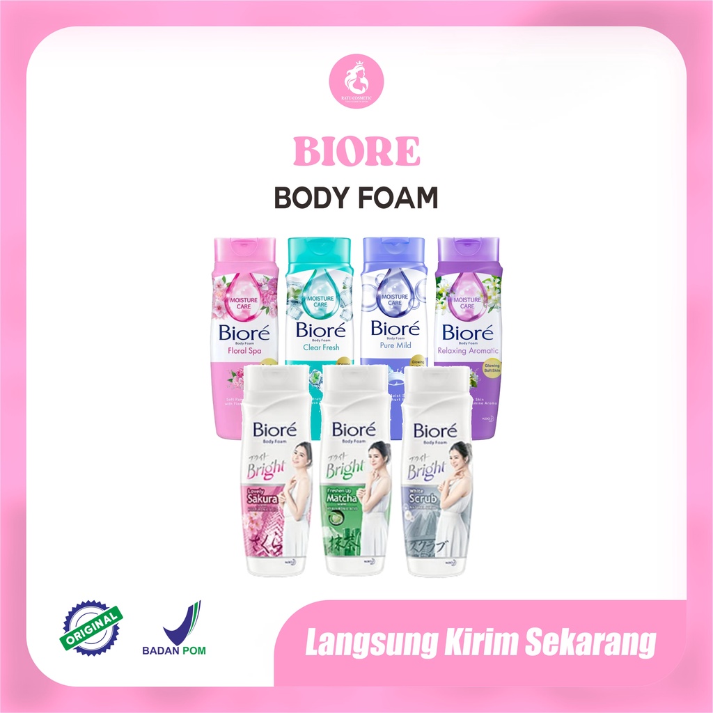 Biore bright White Scrub I facial Foam 100ml