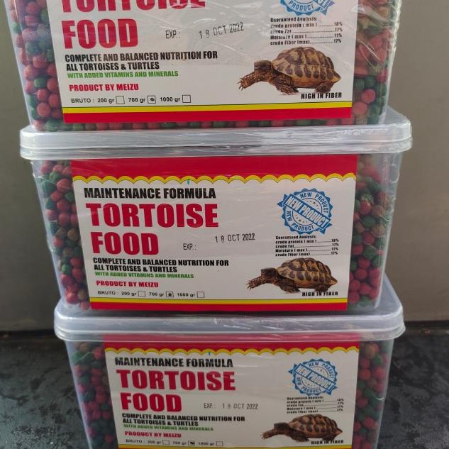 Meizu tortoise food 700 gram/Pelet makanan tortoise Sulcata