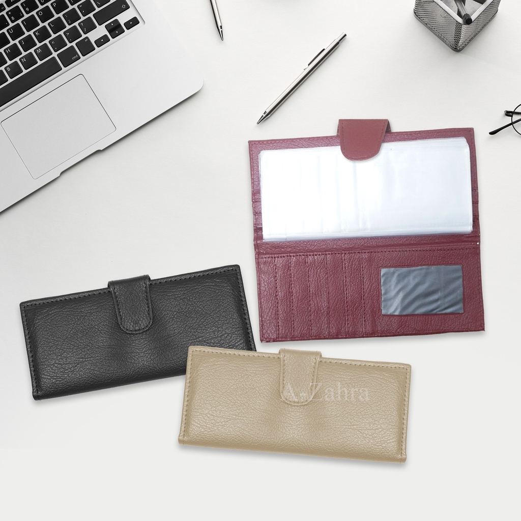 A ZAHRA 011  DOMPET KEUANGAN KANCING  / DOMPET DISIPLIN / DOMPER PANJANG