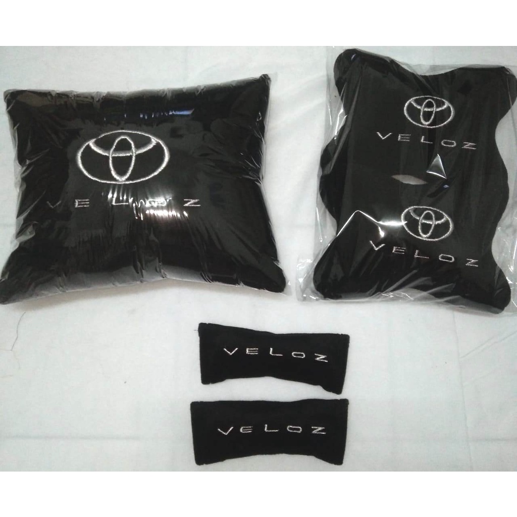 Aksesoris Toyota All New Veloz 2022 Bantal Mobil Headrest sandaran jok sandaran kepala alas jok 3 in