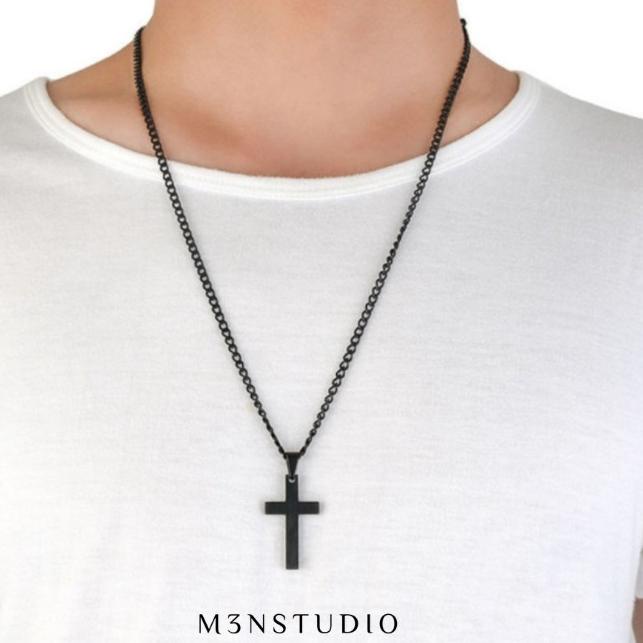 KALUNG SALIB PRIA KOREA / KALUNG LIONTIN SALIB / KALUNG PRIA / KALUNG - Emas