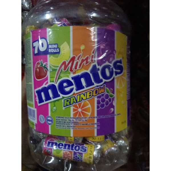 

permen mentos pelangi