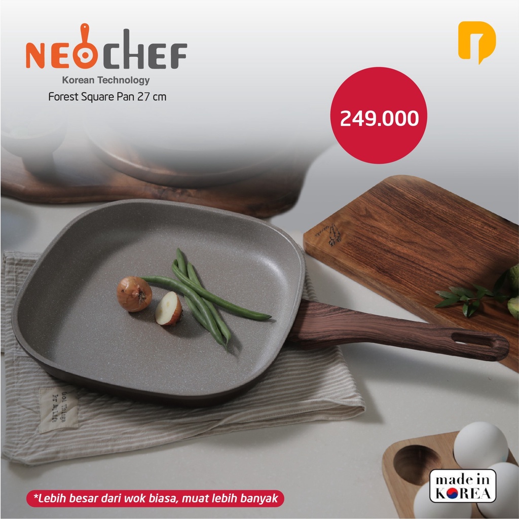 Neochef Forest Square Pan 27 cm