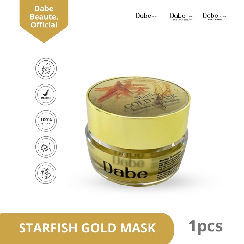 (READY) Dabe Beaute StarFish Gold Mask // Masker Dabebeaute