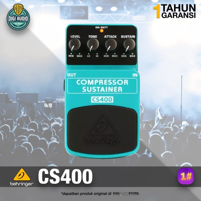 Behringer Cs400 [ Cs 400 ] Compressor Sustain Guitar Pedal Efek #Original