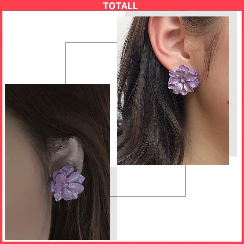 COD Anting Bunga Gardenia Korea Retro Sederhana Gaya Aksesoris Wanita-Totall