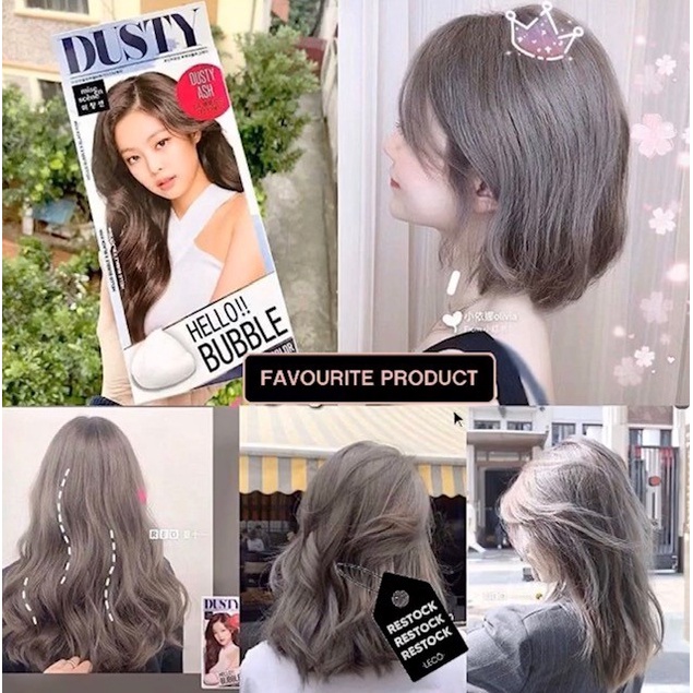 KPOP MISE EN SCENE HELLO BUBBLE HAIR COLOR BLACKPINK DUSTY ASH