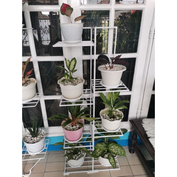 STANDING POT SUSUN 6 / RAK BUNGA / RAK TANAMAN ANGGREK / BESI SNI 6MM