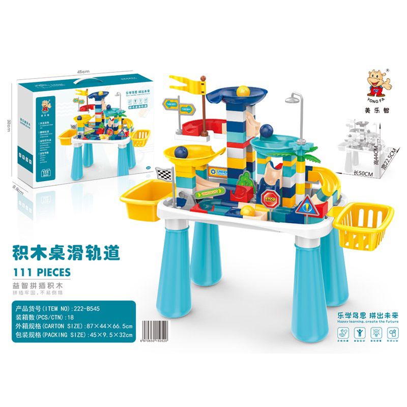 111pcs BUILDING BLOCK TABLE MEJA LEHO MAINAN EDUKASI ANAK BALITA