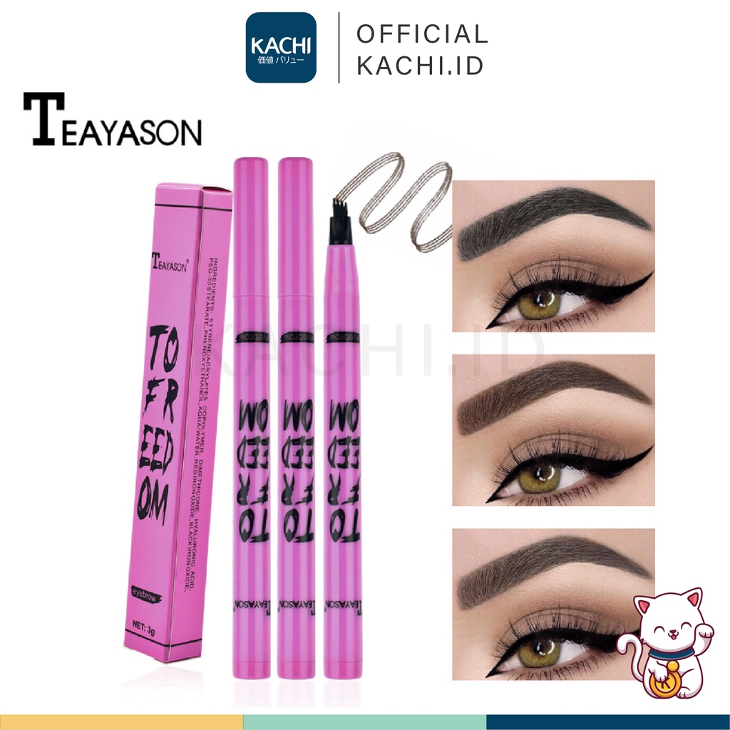 KACHI - TEAYASON Pensil Alis Tint My 4 Tip Eyebrow Pencil 4 Jaw Contouring TE010