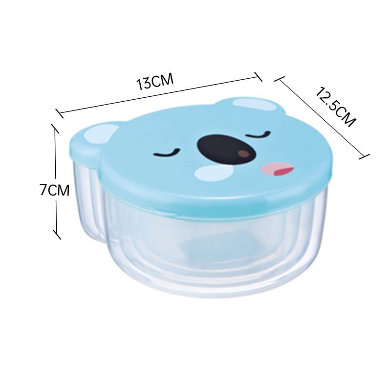 Toples 3 in 1 Food Container Tempat Makan Karakter Isi 3 Pcs