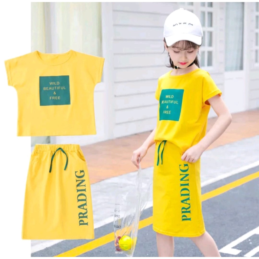 PROMO-SETELAN BAJU ANAK PEREMPUAN MASA KINI UMUR 1-5 TAHUN SETELAN KAOS ANAK PEREMPUAN BAWAHAN ROK TERBARU