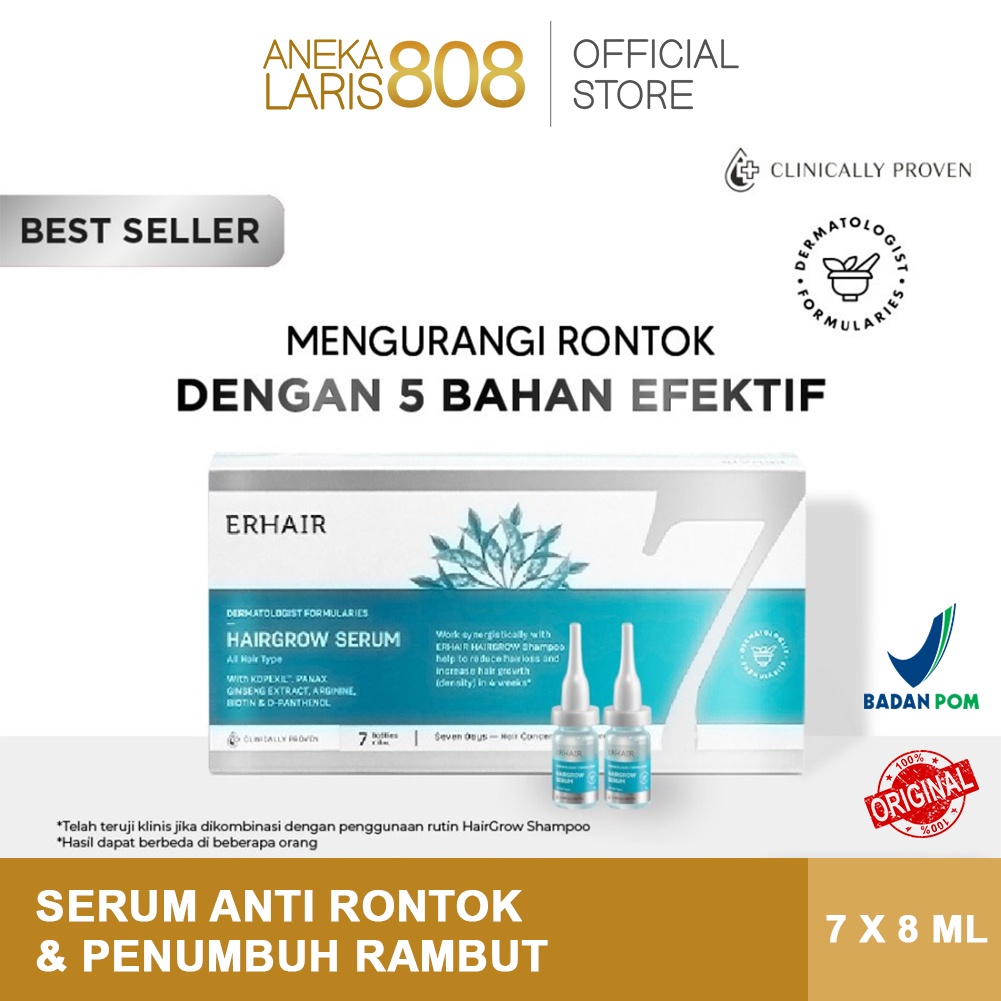 Jual ERHA ERHAIR HairGrow Serum 7x8 ml Serum Penumbuh Rambut Ekstrak