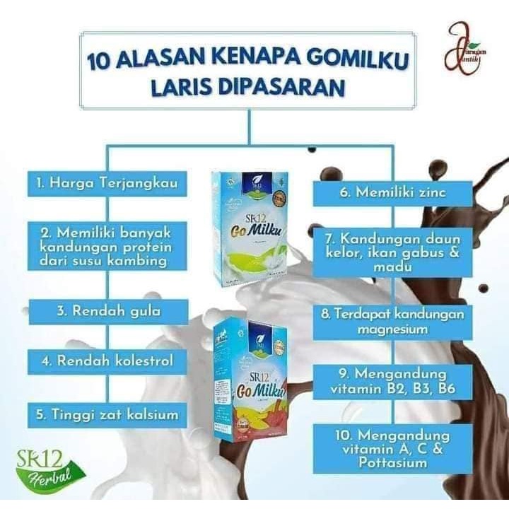 

GO MILKU SR12 200gr / SUSU KAMBING ETAWA BPOM