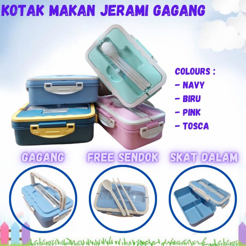 Kotak Makan Jerami Gagang