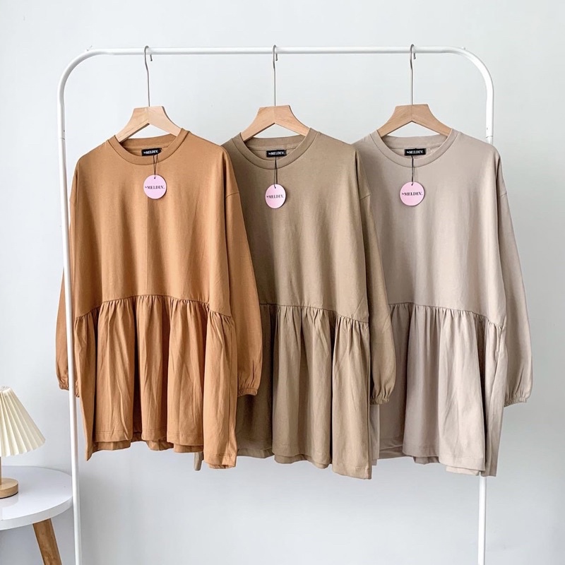 Bymeldev Ruffle Oversized Top Nonbusui Busui