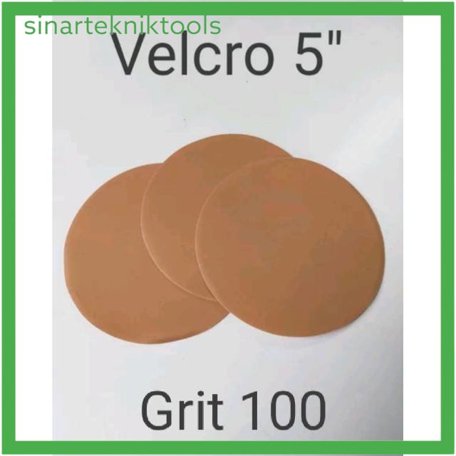 Amplas bulat Tempel 5 inch Grit #100 Amplas tempel Bulat 5"
