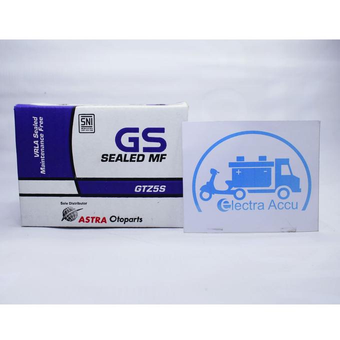 Aki Motor Honda Beat Fi CW GTZ5S GS Astra Accu Kering Original Ori