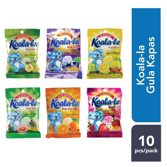 

Sale Permen Kapas Koala-la / Koalala (1pack isi 10 pcs) /PERMEN LUNAK/PERMEN VIRAL/PERMEN MILO/PERMEN YUPI/PERMEN JADUL/PERMEN KARET