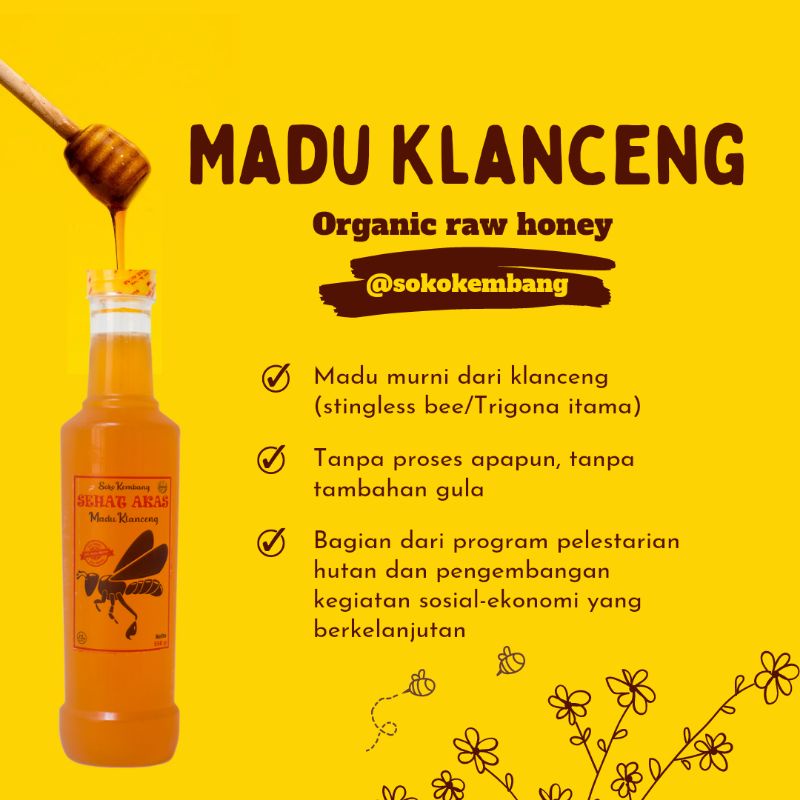 

Madu Klanceng Trigona murni Sokokembang 550 gram