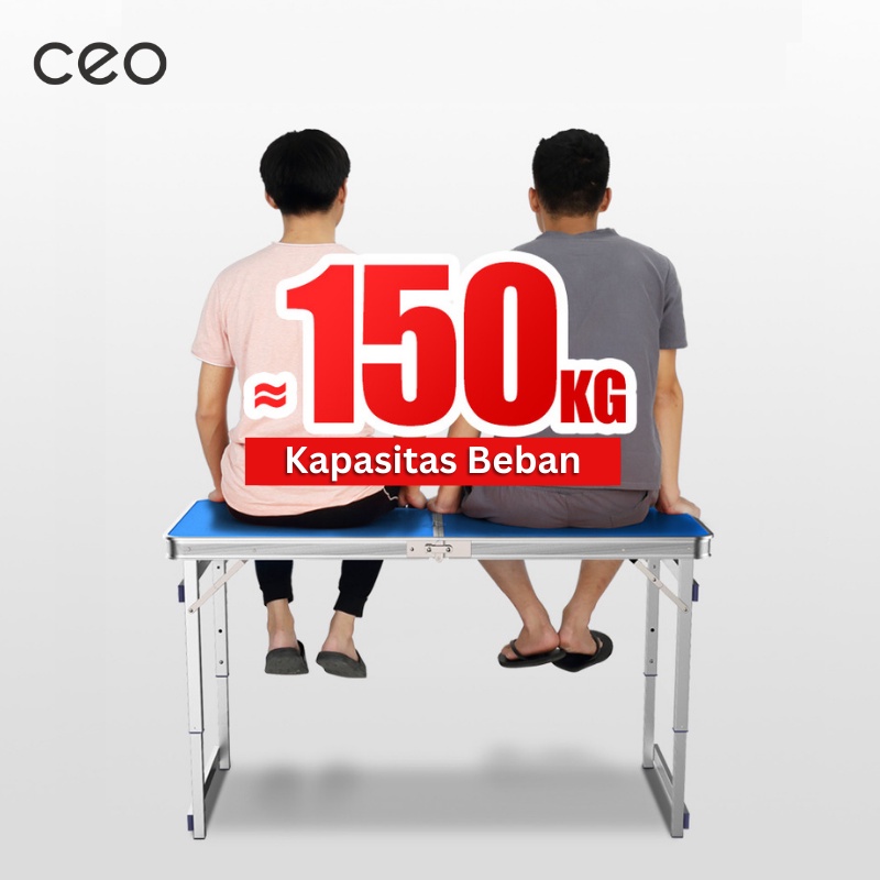 CEO Meja Lipat Portable / Meja Kerja Meja Lipat Serbaguna / Meja ukuran 60 x 120 cm / 80 x 50cm / Meja tenis / pingpong / indoor outdoor / meja lipet koper serbaguna mudah dibawa compact