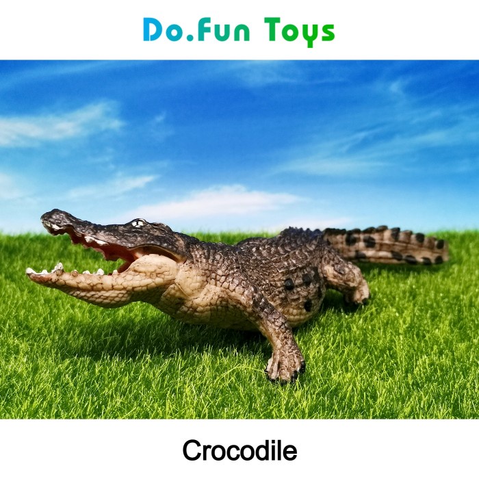 Crocodile Animal Figure/ Miniatur Mainan Binatang Buaya