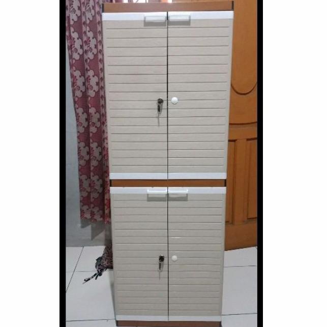 

LEMARI PLASTIK MINI CLUB MINICLUB SUSUN 4 GRAND + KUNCI stock ready