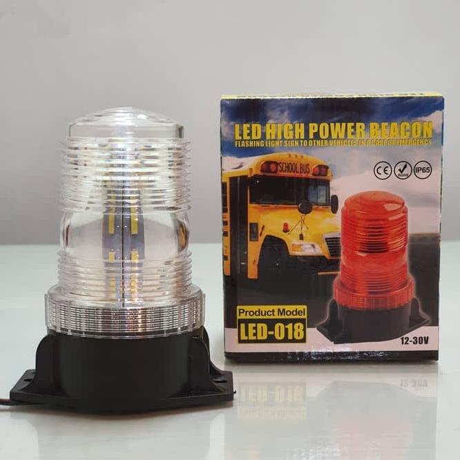 Lampu Rotary Rotari Rotator Mini Non Magnet Led 018 1 Mode 12-24 Volt