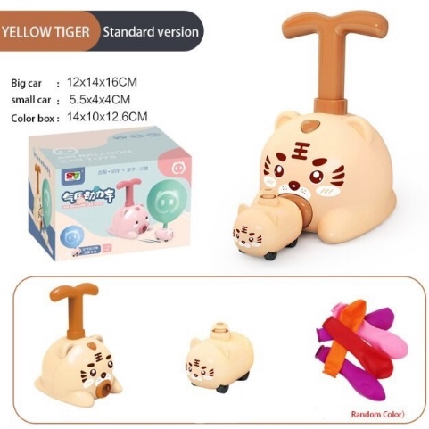 Mainan Mobil Tiup Balon / Mainan Pump Mobil Tiup Udara / Balon Tiup Pompa Balon Mobil Manual
