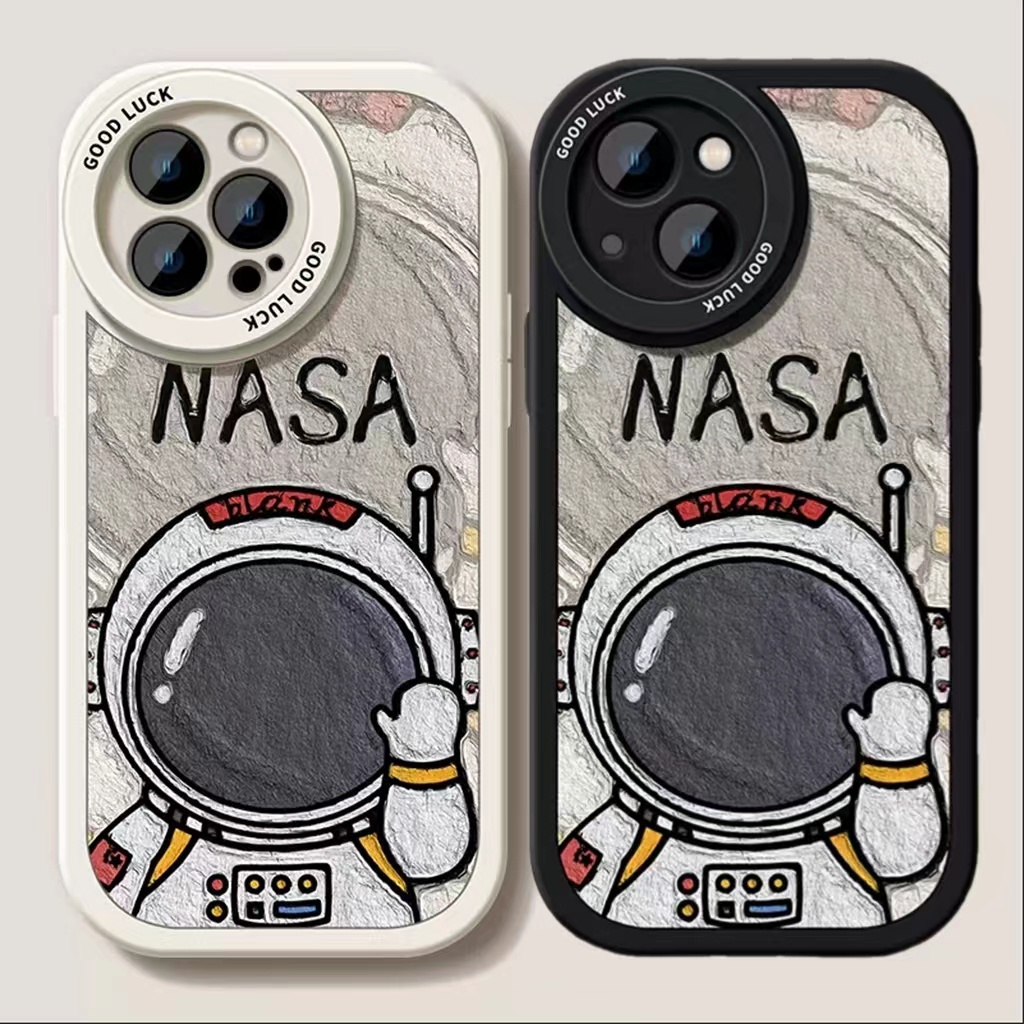 Case Bahan TPU Desain Astronot Untuk iPhone 14 14pro 14Plus 14prm 13 13pro 13pro 11 7Plus 8Plus Xr XS 12pro Max