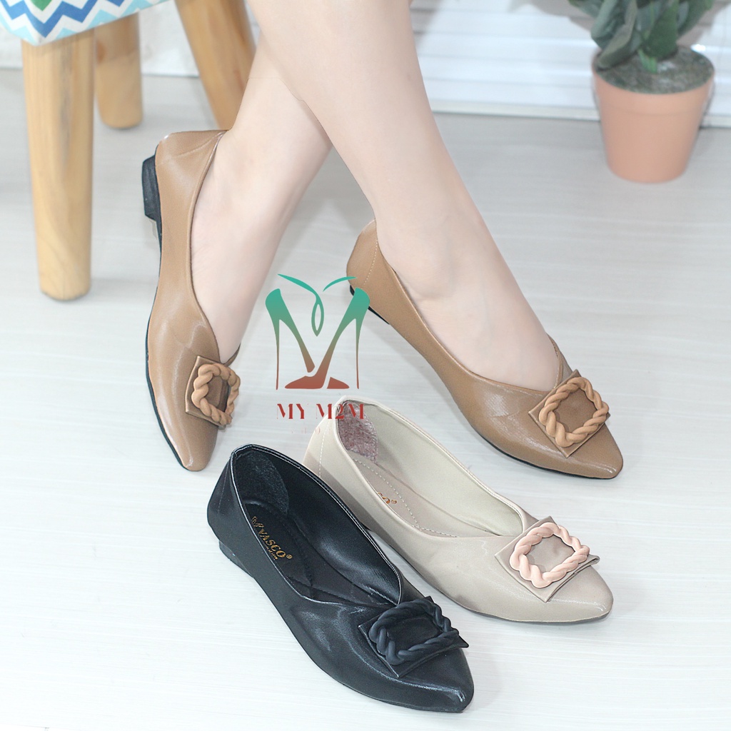 Mym2m Sepatu Flat Shoes Balet Kasual Wanita Terbaru Rivaline