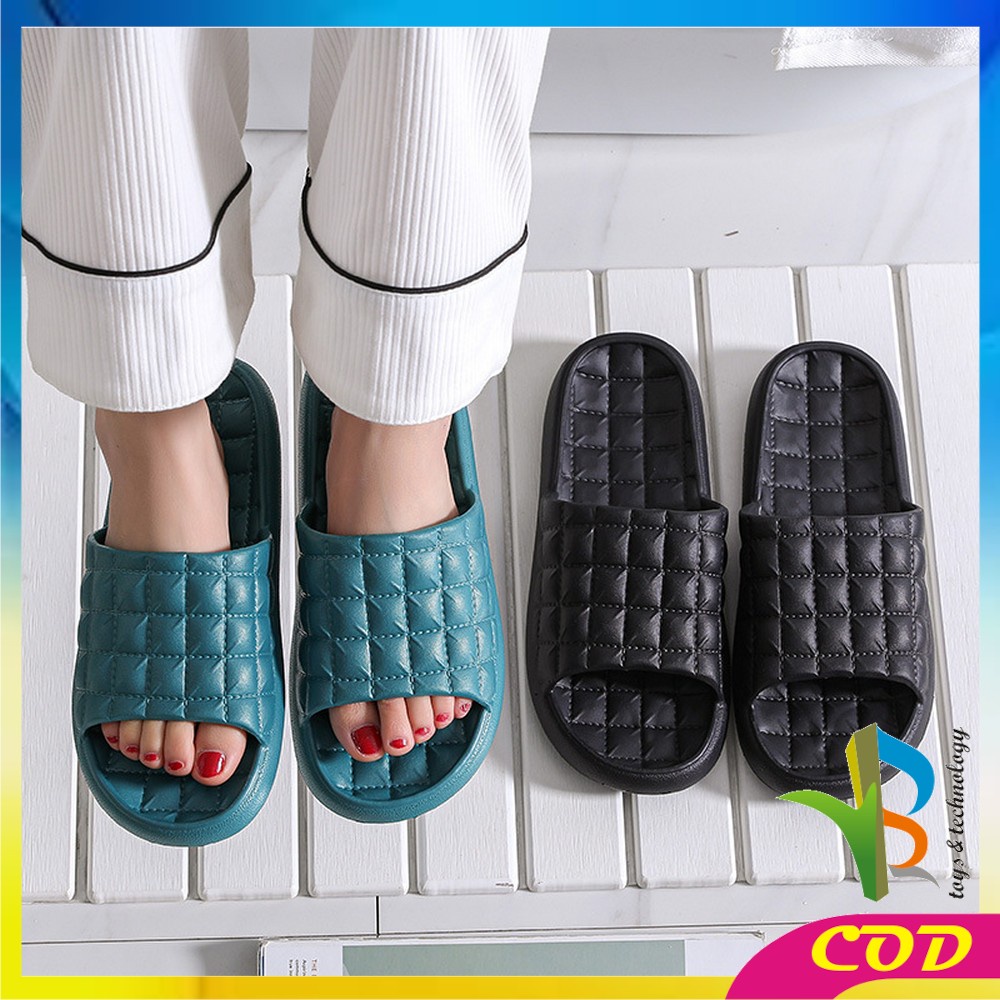 RB-S36 Sandal Slop Rumah Kamar Mandi / Sendal Selop Polos Karet Empuk Import Busa EVA Tebal Korean Style