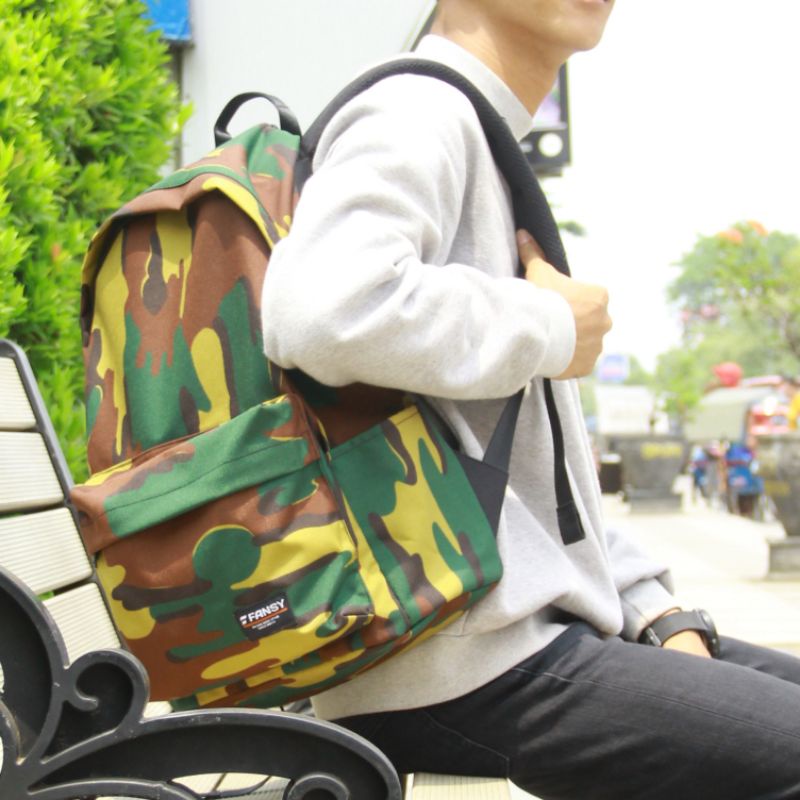 FANSYBAGS - TAS RANSEL PRIA WANITA MODEL BASIC