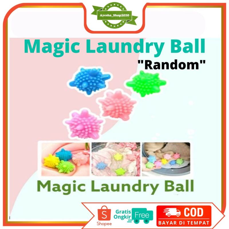 Magic Laundry Ball - Bola Karet Pembersih Baju Mesin Cuci Pengering